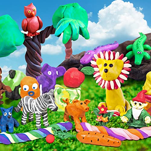 Air Dry Clay, 60 Colors Modeling Magic Clay for Kids - color: 60 Colors