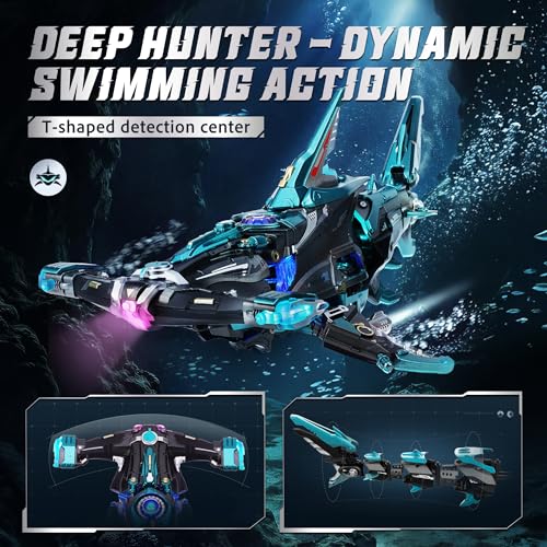 ROKR Hammerhead Shark 3D Puzzle for Adults, Mechanical Model Building Kit STEM Project, Unique Desk Decor DIY Craft for Teens(MI07)