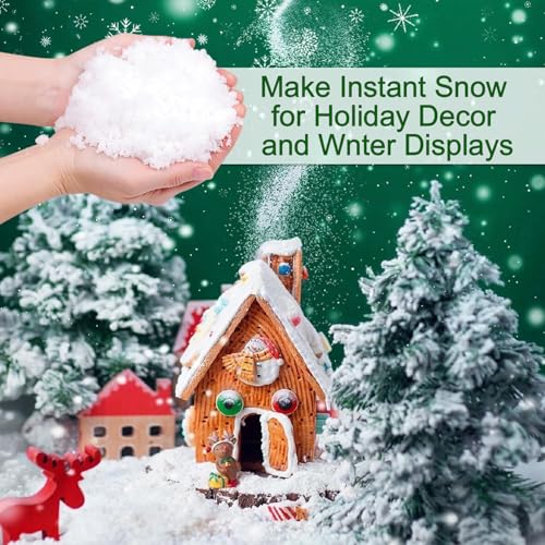 Instant Snow Powder – Magical Snow for Holiday Fun & Learning! (Pack of 20 (10g Individual Packs)) - size: Pack of 20 (10g Individual Packs)