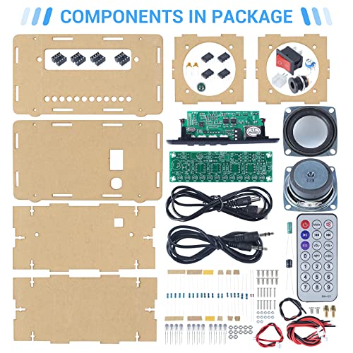 MiOYOOW DIY Bluetooth Speaker Kit with FM Radio for School and Home Use