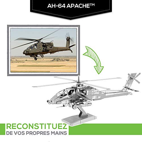 Fascinations Metal Earth AH-64 Apache 3D Metal Model Kit