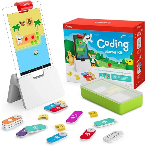 Osmo Coding Kit, Ages 5-10+, Coding for Kids, Learn to Code, STEM, Fire - style: Starter Kit for Fire Tablet
