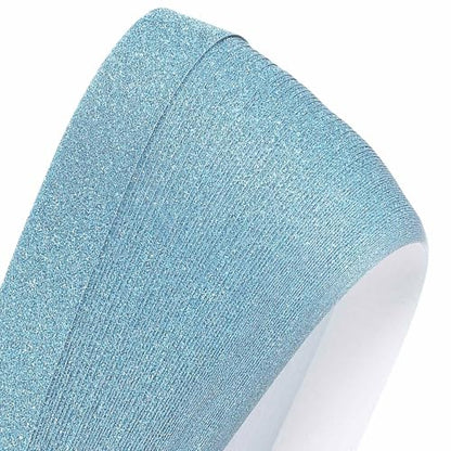 MECCANIXITY 200 Sheets Origami Paper Glitter Stars Papers Light Blue Fold Paper for Beginner Arts Crafts Projects,0.4 x 8.7 Inch - color: Light Blue