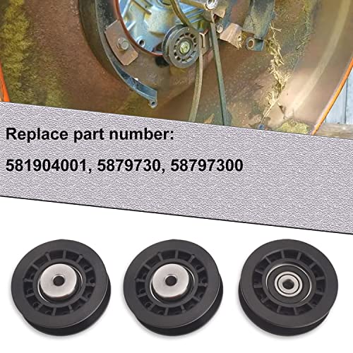 587973001 Lawn Mower Idler Pulley 3 - Pcs for Husqvarna Poulan Lawn Mower - style: 587973001 Pulley 3 pack