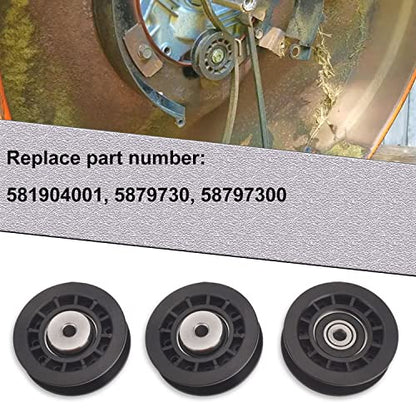 587973001 Lawn Mower Idler Pulley 3 - Pcs for Husqvarna Poulan Lawn Mower - style: 587973001 Pulley 3 pack