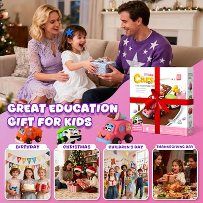 Air Dry Clay Kit for Kids - 3 Boxes Pull Back Car Making - color: Fun Adventure Park