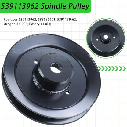 539113962 Pulley for Husqvarna Z246 RZ4623 RZ5424 RZ46I Decks - color: A35 1x539113962