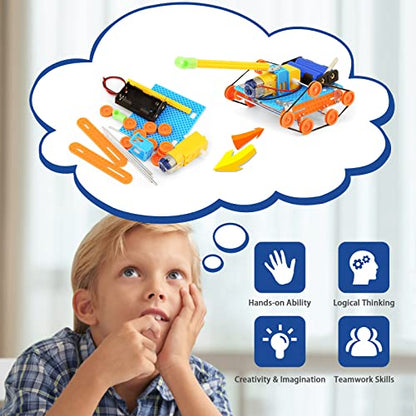 9 Set STEM Craft Kit for Boys, Science Projects Activities for Kids 8-10, Electronic Engineering Toys for Girls 6-8 8-12 Years