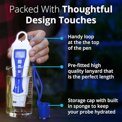 Bluelab pH Pen - ± 0.1 pH Accurate - Durable Double Junction Probe - style: PH Pen