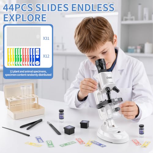 Microscope for Kids,63 PCS Science Kit