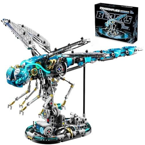 Mechanical Skeleton Robot Building Blocks Set, 3D Robotic Model Kit - color: Dragonfly