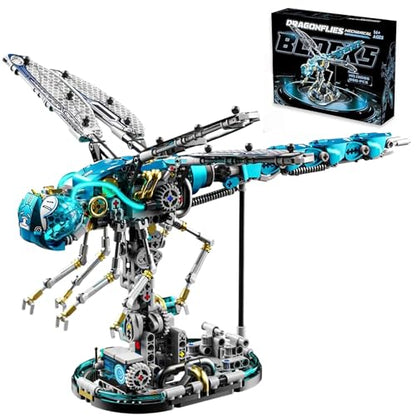 Mechanical Skeleton Robot Building Blocks Set, 3D Robotic Model Kit - color: Dragonfly