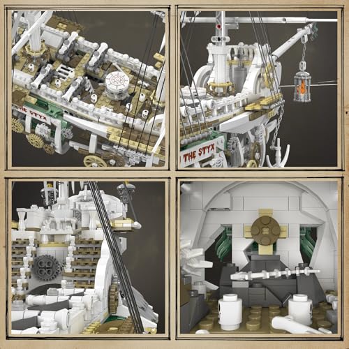 JMBricklayer Pirate Ship Building Sets for Adult 40115, Styx Ghost Ship Toy Big Pirate Ship Model Construction Set to Build, Room Office Decor, Gift for Teens Adults Collections Enthusiasts(3769 PCS)