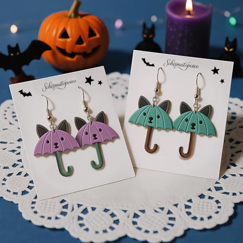 8 Pack Halloween Horror Atmosphere Polymer Clay Cutters - color: Halloween cat