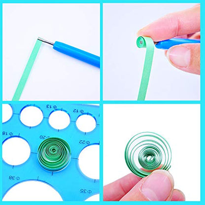 4 Pcs Paper Quilling Tools Slotted Kit Rolling Curling Stainless Steel