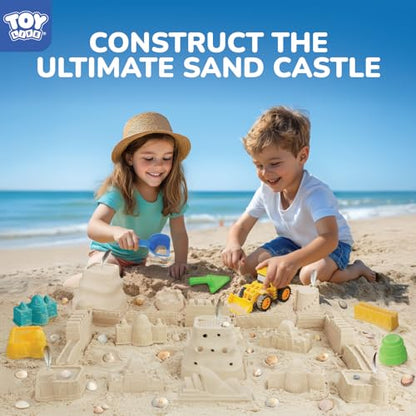 TOY Life 22-Pc Dinosaur Beach Sand Set, 2 Construction Cars, Ages 3-8 - color: 22 Pcs Dinosaur Beach Toys With Construction Cars