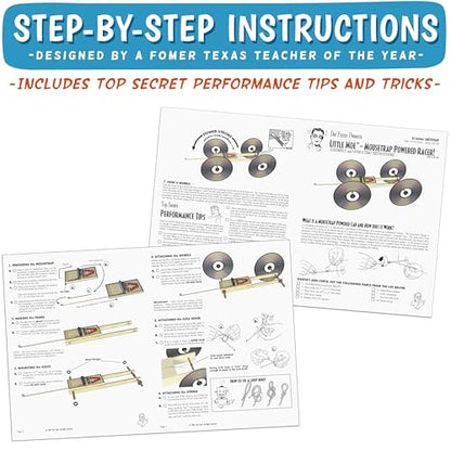 Little Moe (10-Pack) Mousetrap Powered Car Kit STEM Project-Based Learning