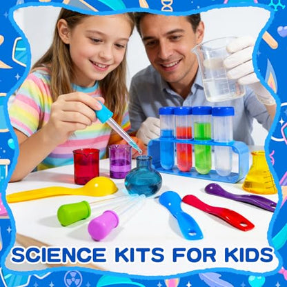Bbiamsleep 23 Pcs Beakers Test Tubes Set, Plastic Droppers Beaker Test Tube