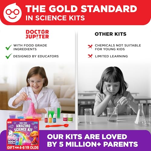 Doctor Jupiter Girls' First Amazing Science Experiments Kit for Ages 4+ - style: Girls' First Amazing Science Kit: 4+