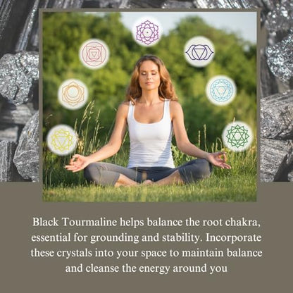 Crystals, Rocks, Crystals and Healing Stones, Witchcraft Supplies, Healing Crystals, Stones, Healing Stones, Rock Collection, Agate, Raw Stones (Black Tourmaline, 2 Pcs) - color: Black Tourmaline
