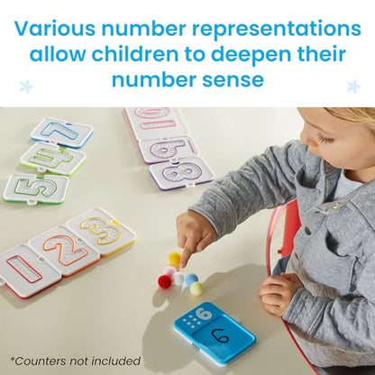 hand2mind Sensory Number Trays, Learning Numbers for Kids, Fine Motor Activities, Counting Toys for Sensory Seeking Kids, Texture Toys, Pre-Writing Skills for Toddlers, Montessori Math Materials