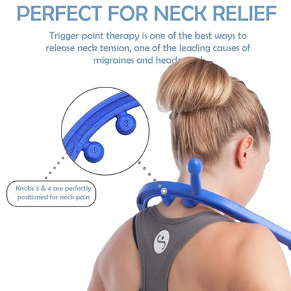Body Back Buddy Classic Back Massager & Neck Massager for Pain Relief, Blue - color: Blue, size: Classic