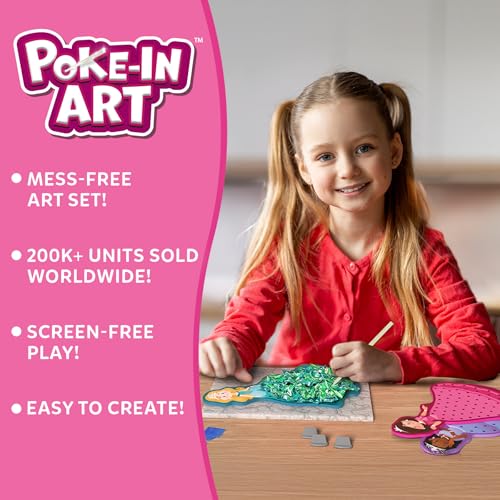 Skillmatics Poke-in Art – Magical Princesses, Wood Craft Kit, Gift for Kids - style: 1. Magical Princesses