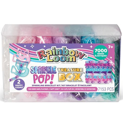 Rainbow Loom Treasure Box Sparkle Pop Edition DIY Bracelet Kit, 7000 Bands