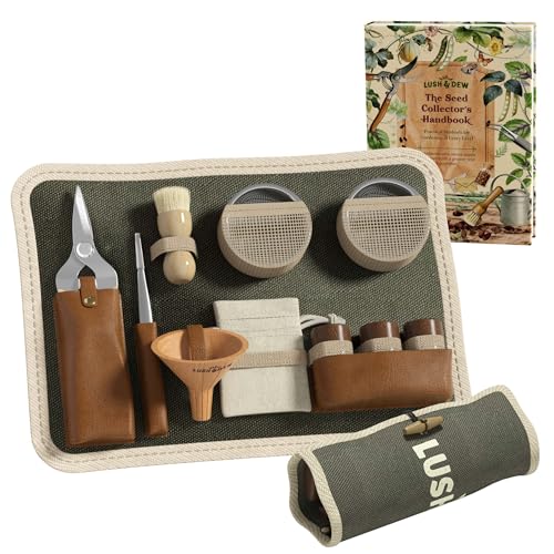 Lush&Dew Seed Saving Collecting Survival Kit, Garden Tools, Gardening Gifts