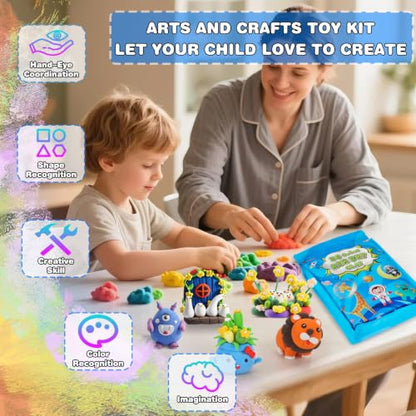 ifergoo Air Dry Clay, 36 Colors Magic Foam DIY Molding Clay for Slime - color: 36 Colors