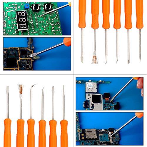 Kaisiking 6 Pcs Double Sided Soldering Assist Aid Repair Tool