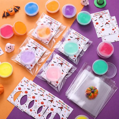 Viorawhite 144 Pcs Happy Halloween Air Dry Clay Kits for Kids - style: Happy Halloween