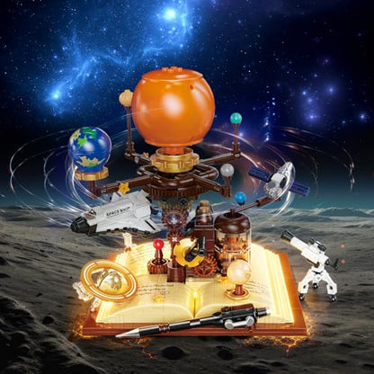 Spinning Solar System Building Block Set 672PCS Planetary Orbit Model