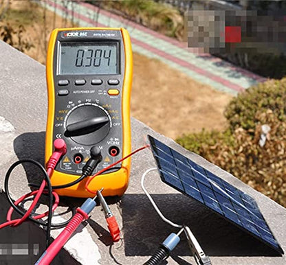 Fielect 5Pcs 6V 1.2W Mini Solar Panel Module Polycrystalline Silicon DIY Battery Power Charge Solar Cell Panel Module with Wire DC Plug White - size: 6V 1.2W