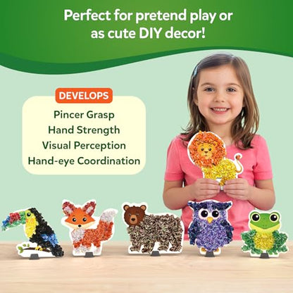 Skillmatics Poke-in Art – Animals, Wood Craft Kit, Gift for Boys & Girls - style: 4. Animals