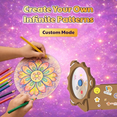 Butterfly EduFields 4-in-1 DIY Wooden Kaleidoscope Kit for Kids Ages 6-8-10 - style: 4in1 Kaleidoscopes kit