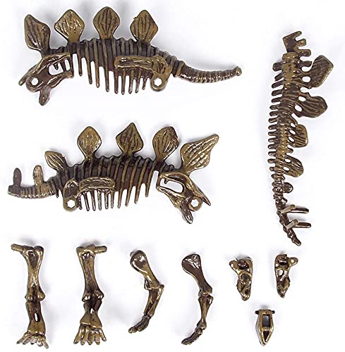 Dig & Discover Dino Stegosaurus Dinosaur Skeleton 3D Fossil Bones Excavation, Science Educational Toy Kit for Kids, Children - color: Stegosaurus