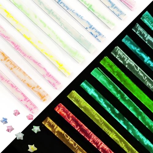 Jtnohx Luminous Origami Star Paper Strips Luminous Origami Love sets sail - color: Love sets sail