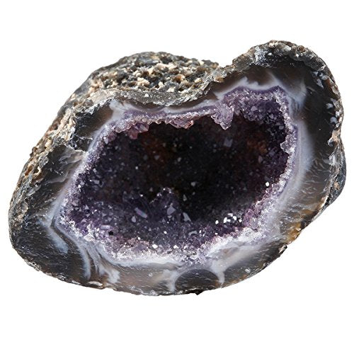 rockcloud Natural Raw Crystal Stone Agate Geode Quartz, 1-2.5"