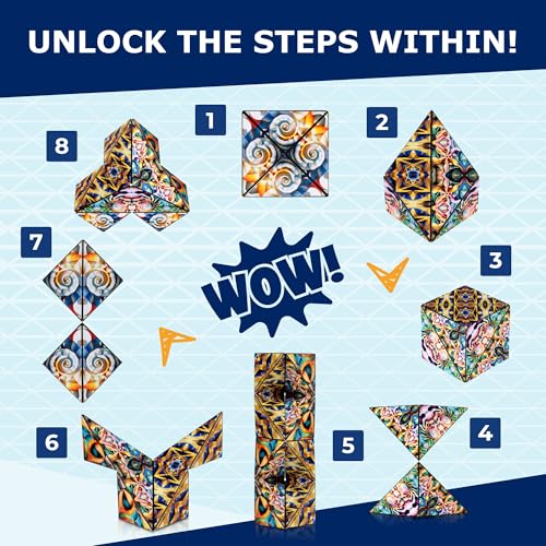 Shashibo ICOSA XL Magnetic Puzzle Toy, Stress Relief Fidget Toy - color: Atlantis, size: ICOSA