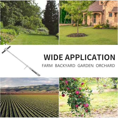 Soil Sample Probe, 40 Inch Soil Probe Rod, Ground Probe Rod, My Soil Test Kit, Stainless Steel Soil Sampler Tool for Soil Sampling, Gardening - size: 40 inch