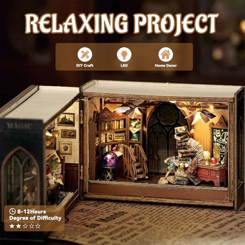 Flever Dollhouse Miniature DIY House Kit Creative Room with Furniture for Romantic Valentine's Gift (Magical Fate) - color: Magical Fate