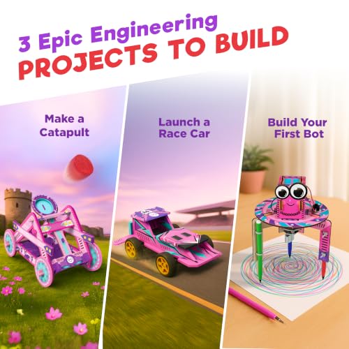 Doctor Jupiter Girls’ Engineering Kit for Kids Ages 8+, Birthday Gifts - style: Girls' Ultimate Engineering Kit: 8+