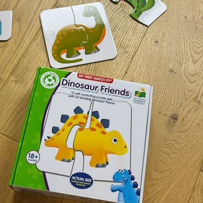The Learning Journey: My First Match It - Dinosaurs - 2 Year Old Toys, Puzzles for Toddlers, Toddler Puzzle, Educational Toys for 2 Year Old - 15 Self-Correcting Matching Puzzles - Award Winning Toys - size: 15 pieces, style: Dinosaurs