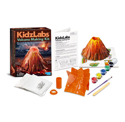 4M KidzLabs Volcano Making Kit, DIY Science Kit STEM, For Boys & Girls Ages 8+ - style: Volcano Making Kit