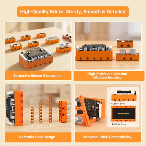 Robot Building Block Kit for MakeCode Graphical Coding STEM Education Set