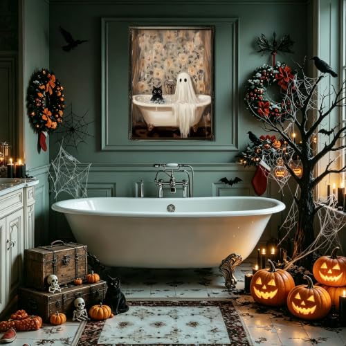 Halloween Paint by Numbers Kit for Adults, Paint by Numbers Adults 16x20 in - color: Halloween Ghost, size: 16*20inch