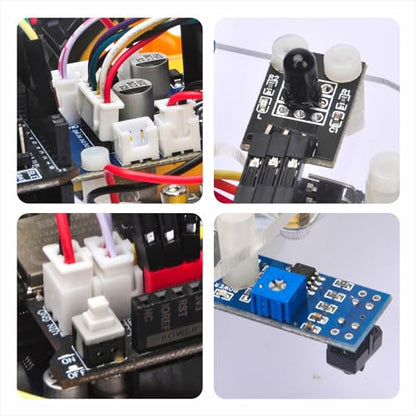 OSOYOO 2WD Robot Car Starter Kit for Arduino – Smart Educational Robotics Kit for Beginners and Adults | Build, Code & Control via WiFi, Bluetooth, IR | Learn Programming & Electronics