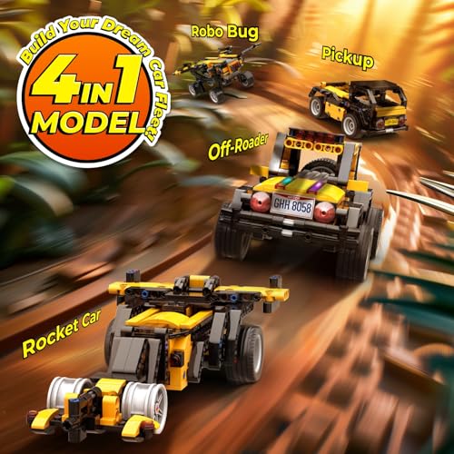 Apitor Robot R 4-in-1 STEM Robot Building Kit 300 Pieces - style: Robot R(Entry-level)