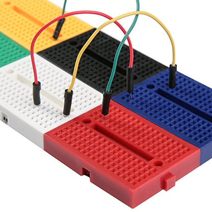 ELEGOO Mini Breadboard Kit 6-Pack, 170-Point Solderless Prototype Boards - size: 6 PCS 170 Point